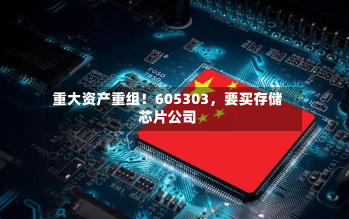 重大资产重组！605303，要买存储芯片公司