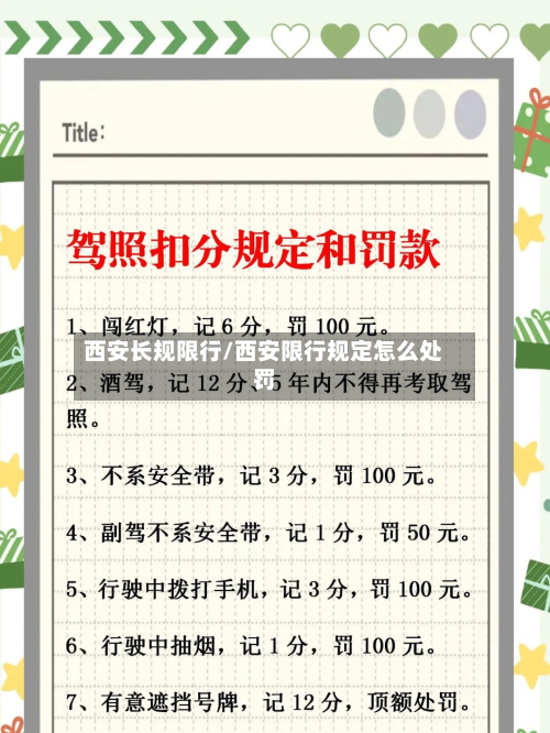 西安长规限行/西安限行规定怎么处罚