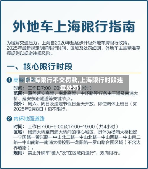 【上海限行不交罚款,上海限行时段违章处罚】-第2张图片