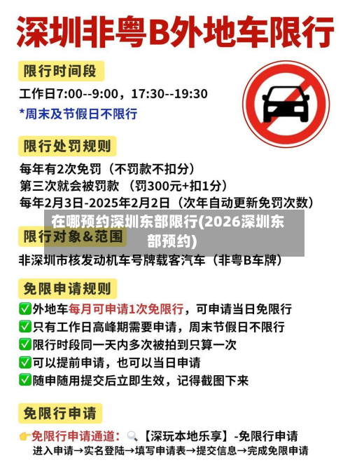 在哪预约深圳东部限行(2026深圳东部预约)