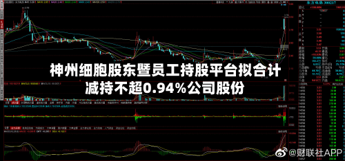 神州细胞股东暨员工持股平台拟合计减持不超0.94%公司股份
