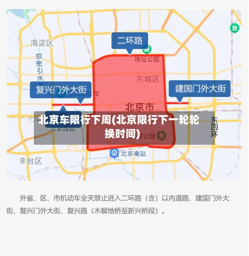 北京车限行下周(北京限行下一轮轮换时间)