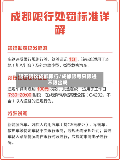限不限次成都限行/成都限号只限进不限出吗